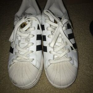 Adidas White and Black Sneakers